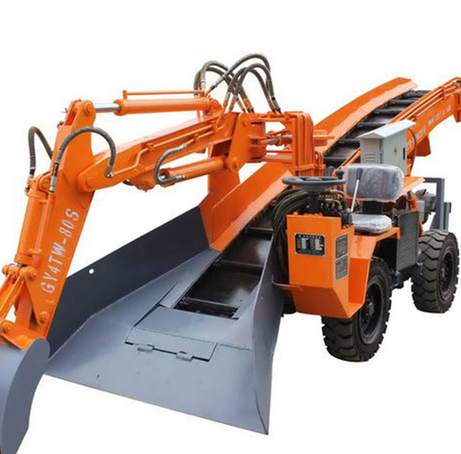 Scraper mucking loading machine