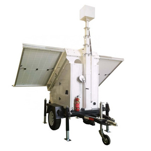 Simple design mobile solar trailer for install CCTV cameras USA market