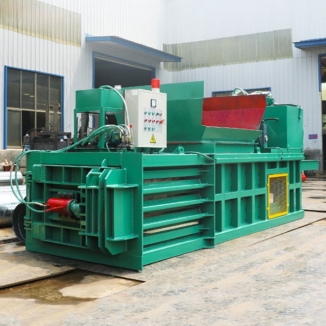 Horizontal carton compress baler hydraulic press waste paper baler machine price