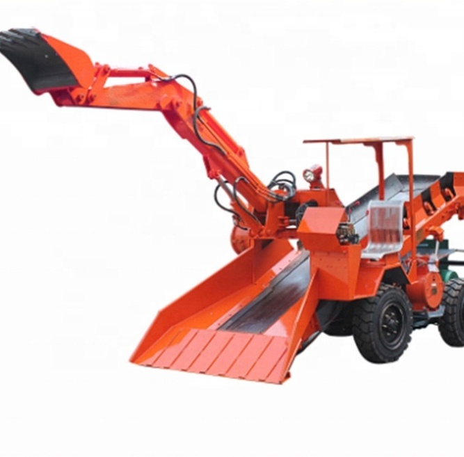 Scraper mucking loading machine