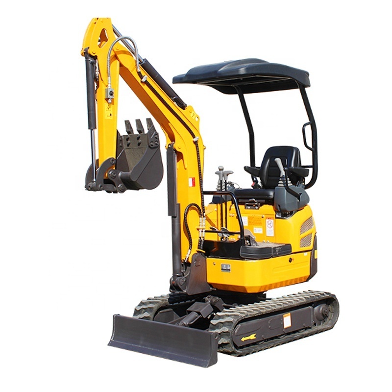 Kubota Yanmar Diesel Engine Small Compact Towed ATV Backhoe Rototilt 0.8Ton 1.5T 1.7 Ton 2T Mini Backhoes Excavators With Cab