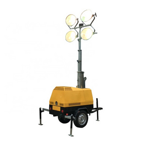 4000W Steady Red Signaworks LED Portable Inflatable Lighting 1000W Aviation Truss Mobile Diesel Light Towers For Mining