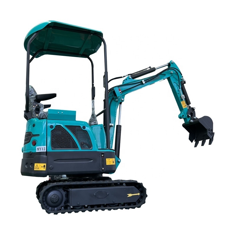 CE Diesel Engine Hydraulic Earth Moving Machinery Small 1T 1 Ton Soil Rototilt Tiltrotator Excavators Mini Diggers For Auction