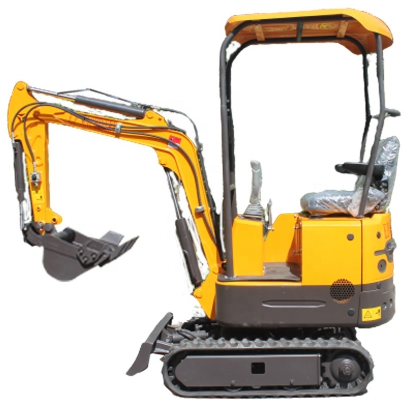 Hydraulic Earth moving Wheel Towable Backhoe 1Ton 08Ton Crawler Bagger Digger Mini Excavator For Garden Use