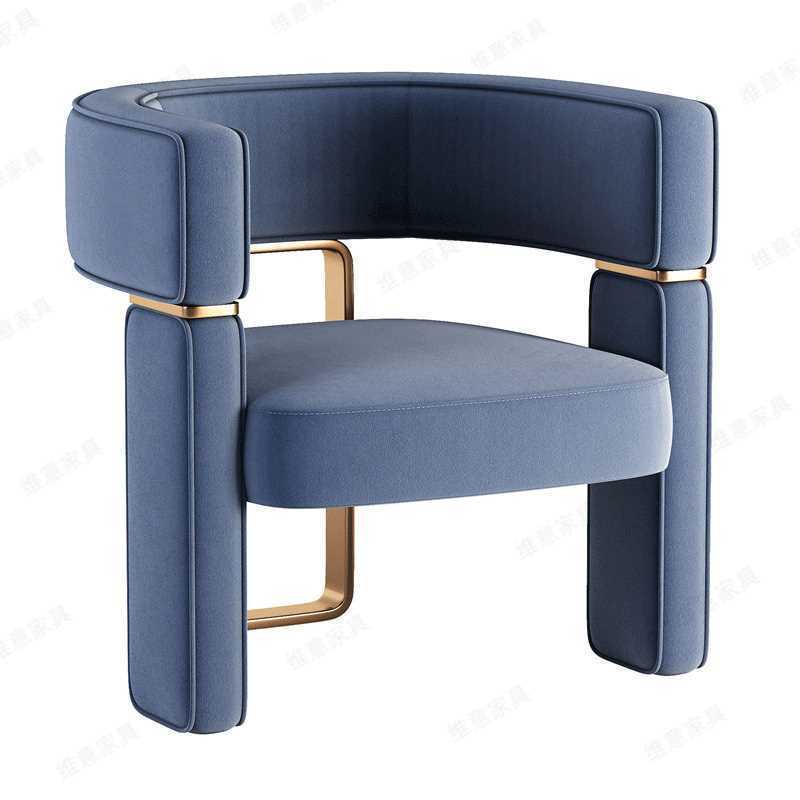 Italian Single Velvet Hotel Luxury Corner Office Minimalist Modern Couch Elegant Furniture Living Room Sofas