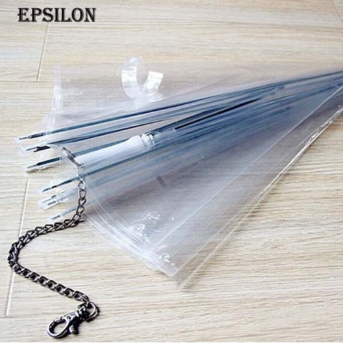 Epsilon Dog Walking Waterproof Clear Cover Built-in Leash Rain Sleet Snow Pet Umbrella Pet Products