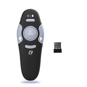 Stylish Wireless Presenter Presentation Rf 2.4ghz Usb Powerpoint Clicker Red Laser display Pointer Ppt Remote Control pen