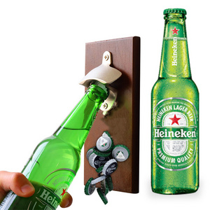 Ee064 Freezer Door Magnetic Beer Cap Opener Wall Mounted Cap Remover Refrigerator Vintage Metal Wall Mounted Beer Bottle Opener