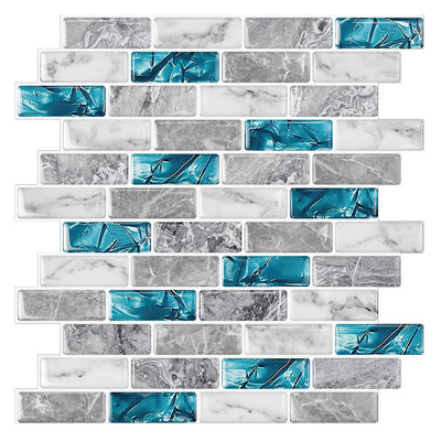 High Quality Peel Stick Instant 3d Wall Decor Stickers Tile For Home Backsplash Mosaic Art Floor Tile