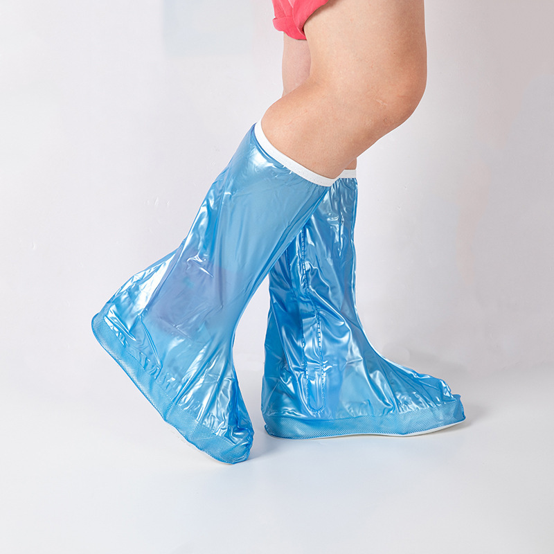 Factory Sell Outdoor Travel Wear Pvc Waterproof Rain Boots Cover Reusable Non Slip Boots Protector Rubber Rain Shoe Covers