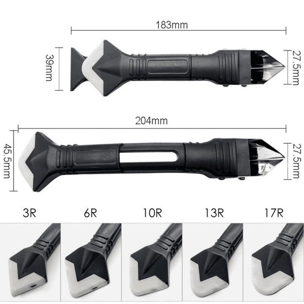 Epsilon Silicone Caulking Tools Kit Sealant Finishing Tool Grout Scraper Caulk Nozzle Removal Tool for Bathroom Kitchen Counter Sink