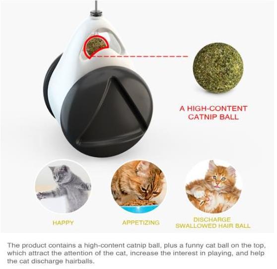 New Balance Swing Toys For Cats Kitten Interactive Balance Car Cat Chasing Toy With Catnip Funny Pet Supplies