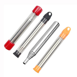 Outdoor Camping Hiking Fire Tools Retractable Eight-section Stainless Steel Belowtube Pocket Bellow Barbecue Blowpipe Edc Tool