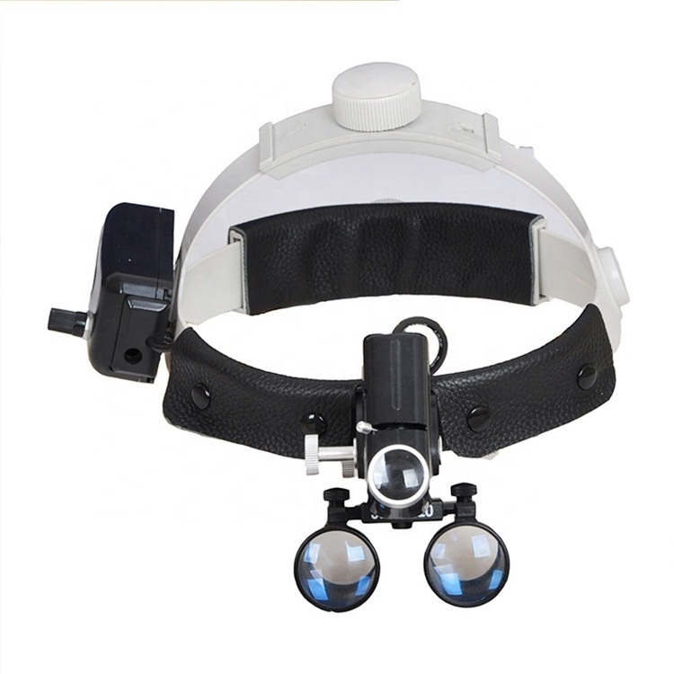 Dental Magnifying Glass + LED Headlight Head-mounted Orthopedic Surgery Magnifying Glass Oral Plastic Surgery and Beauty ENT