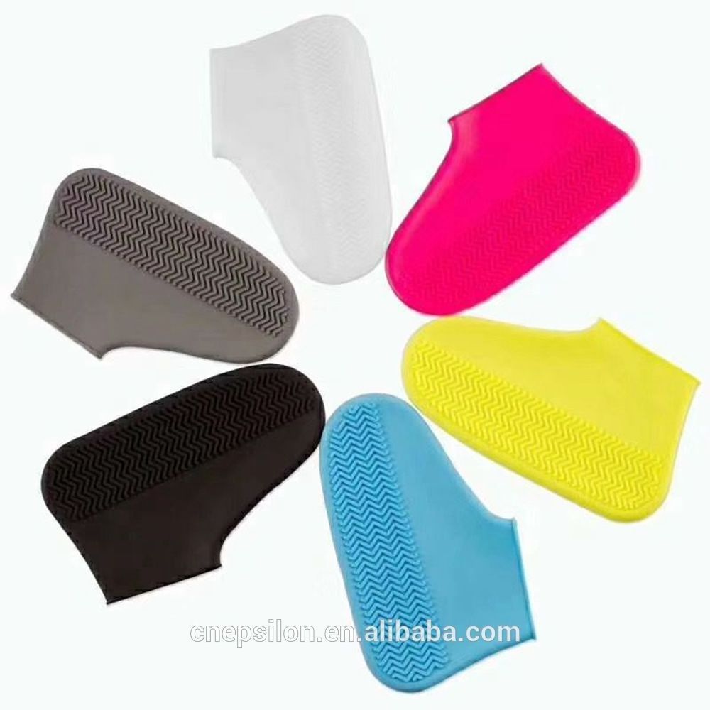 Epsilon Neoprene Washable Non Skid Boot Overshoes Silicone Clear Reusable Anti-slip Shoe Covers