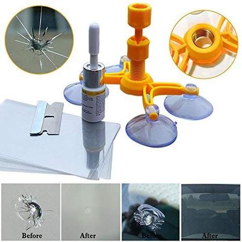 Automotive Glass Nano Repair Fluid Car Windshield Screen Resin Crack Tool Kit