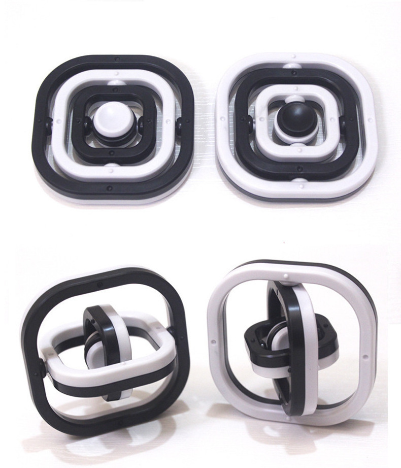 Square 3d Finger Spinner Infinite Flip Gyro Toy Bearing Fidget Spinner Hand Top Spinners Finger Gyro Stress Relief Toys Aa