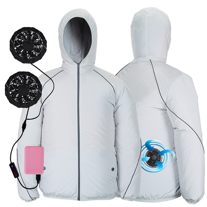 Epsilon Cooling Vest Air Conditionerjacket With 2 Fans Usb Cable Wearable Fan Vest Sleeveless For Hot Summer