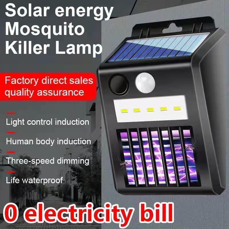 Outdoor Garden Use Professional Solar Power Anti Mosquito Led Killing Lamp Trap Bug Zapper Mosquito Light/solar mosquito zapper