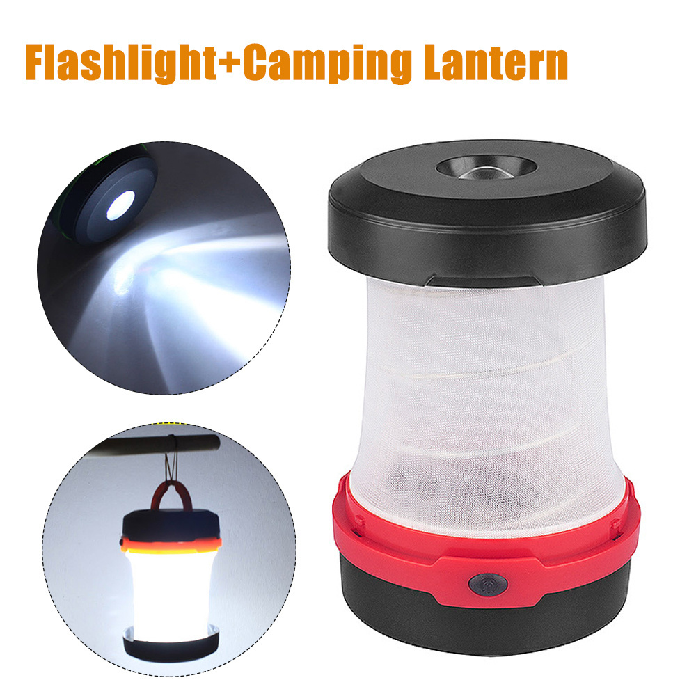 Pop-up Led Folding Camping Light Tent Outdoor Flashlight Led Work Light Emergency Lamp Pocket Aa Flashlight Lantern For Fishing