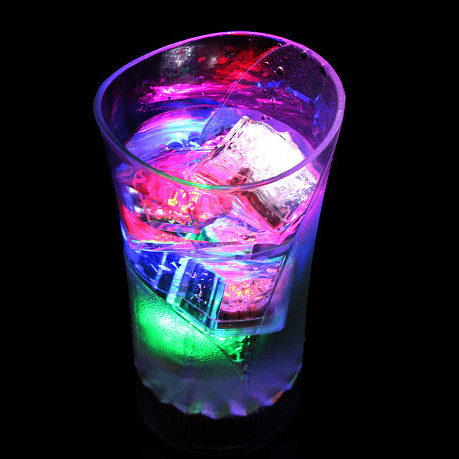 Glowing Flashing Multi Color Liquid Sensor Led Light Up Ice Cubes Lighting For Drinks Club Bar Party Wedding Holiday Decoration