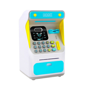 Epsilon Electronic Piggy Bank Simulated Face Recognition Atm Machine Cash Box Toy Small Atm Automatic Roll Money Save Piggy Bank