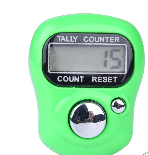 Mini muslim prayer tasbeeh counter electronic counting device RUIZEINC LCD display Electronic Hand Tally Row Finger Counter