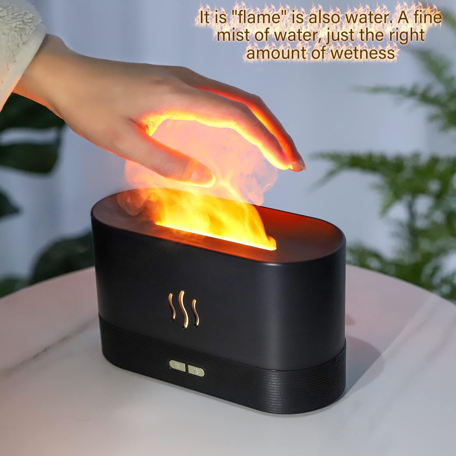 Epsilon depulat flame diffuser Depulat Flame Air Diffuser,Humidifier,Portable-Noiseless Aroma Diffuser for Home Office or Yoga Essential