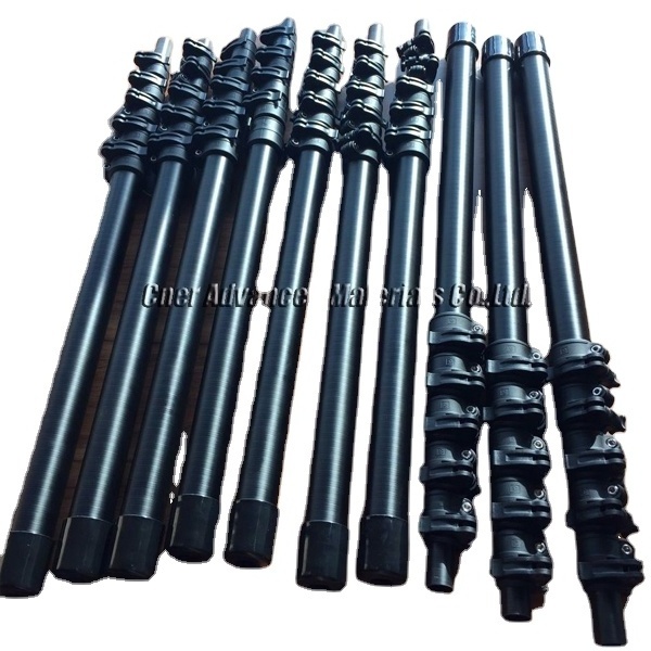 3k carbon fiber camera telescopic mast/strong camera inspection poles