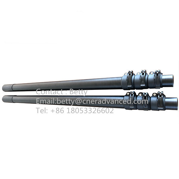 Super stiffness 45 feet extension length high modulus carbon fibre telescopic pole for window cleaning pole