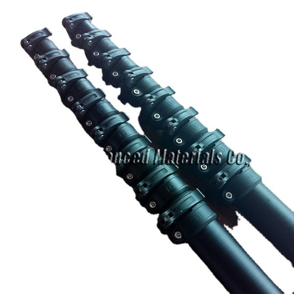 Carbon fiber telescopic camera mast with 1/4 mount /fiberglass extend rods for camera inspection with accessories