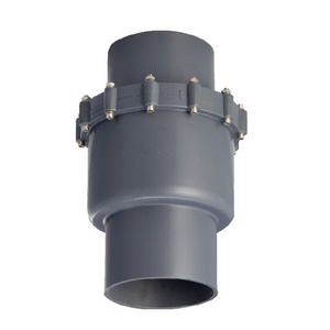 Factories for sale in china plastic pipe and fittings material pvc swing check valve