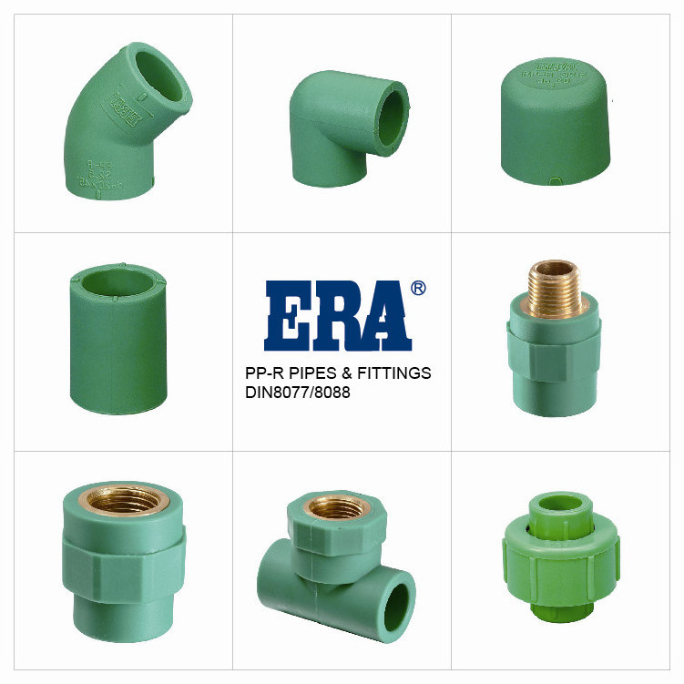 ERA Wholesale Eco-friendly for DIN8077/8088 Standard ppr pipe fittings Union Two Side Weld