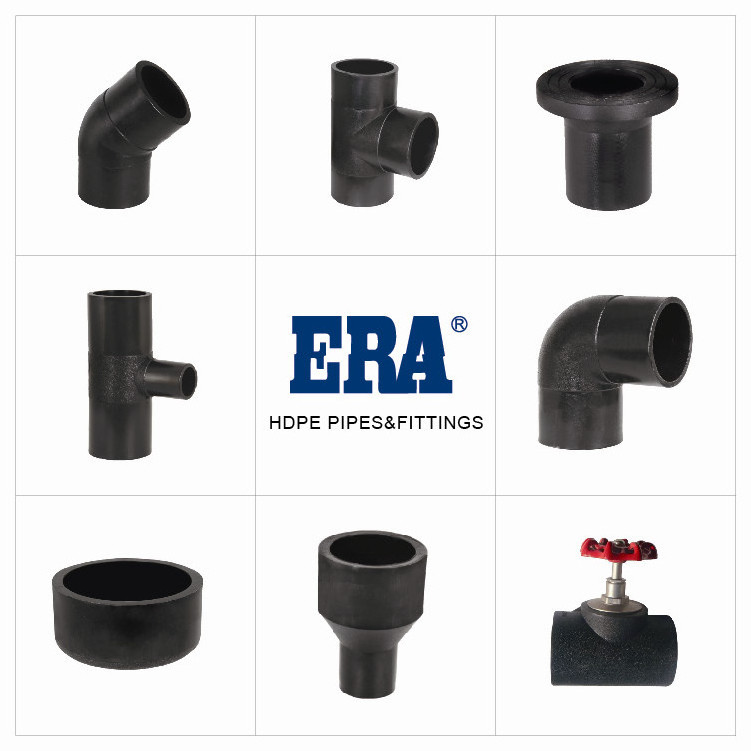 PE hot melt fittings Butt Welding and Socket Welding Female Tee