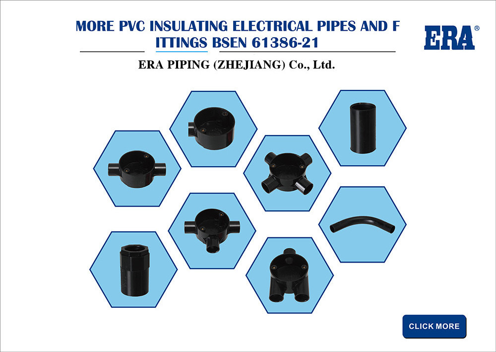 ERA Plastic pipe PVC-U electric conduits and fittings Female Adaptor