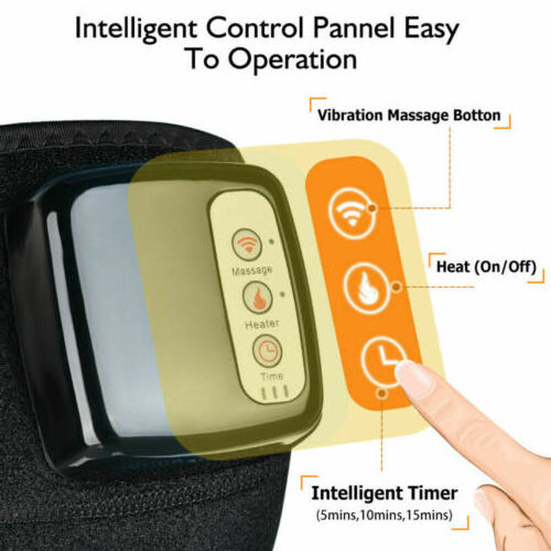 Portable Knee Brace Wrap Cordless Powerful Infrared Heat Vibration Knee Massager Heated Knee Brace Wrap with Massage