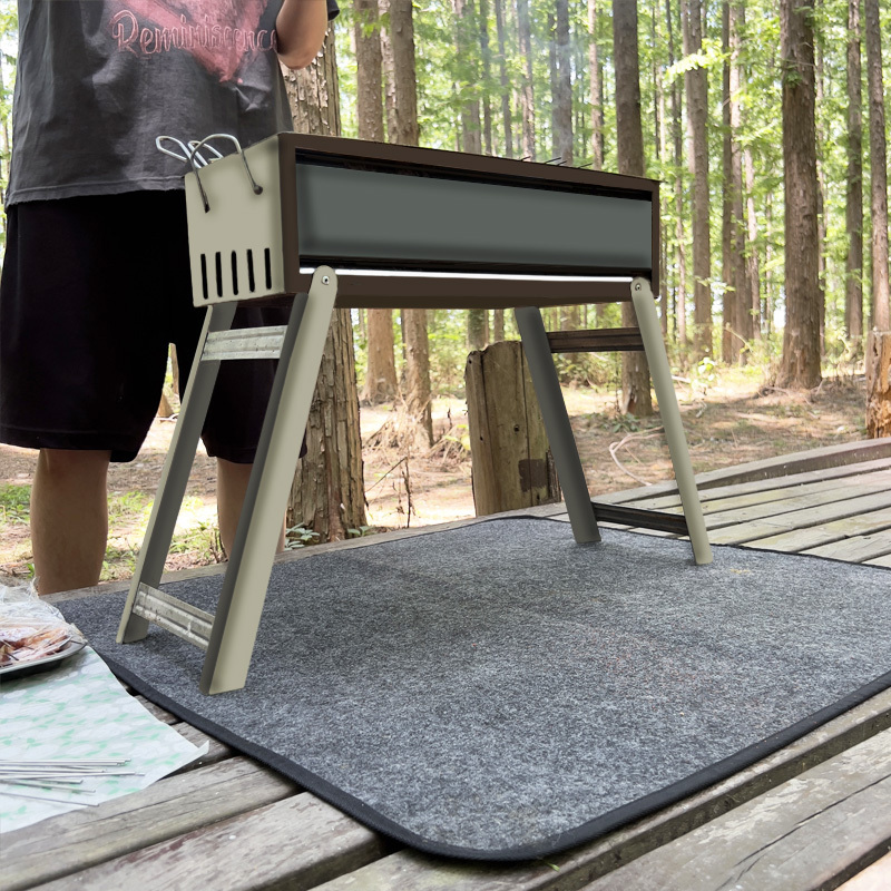 Fire Proof Outdoor Mat 30x60 inch or 36x72 inch High Quality Fire Pit Mat For Deck Fireproof