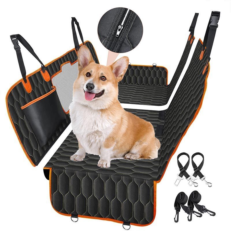 2023 Hot travel 600d oxford waterproof dog hammock car seat cover pet car seat protector for dog