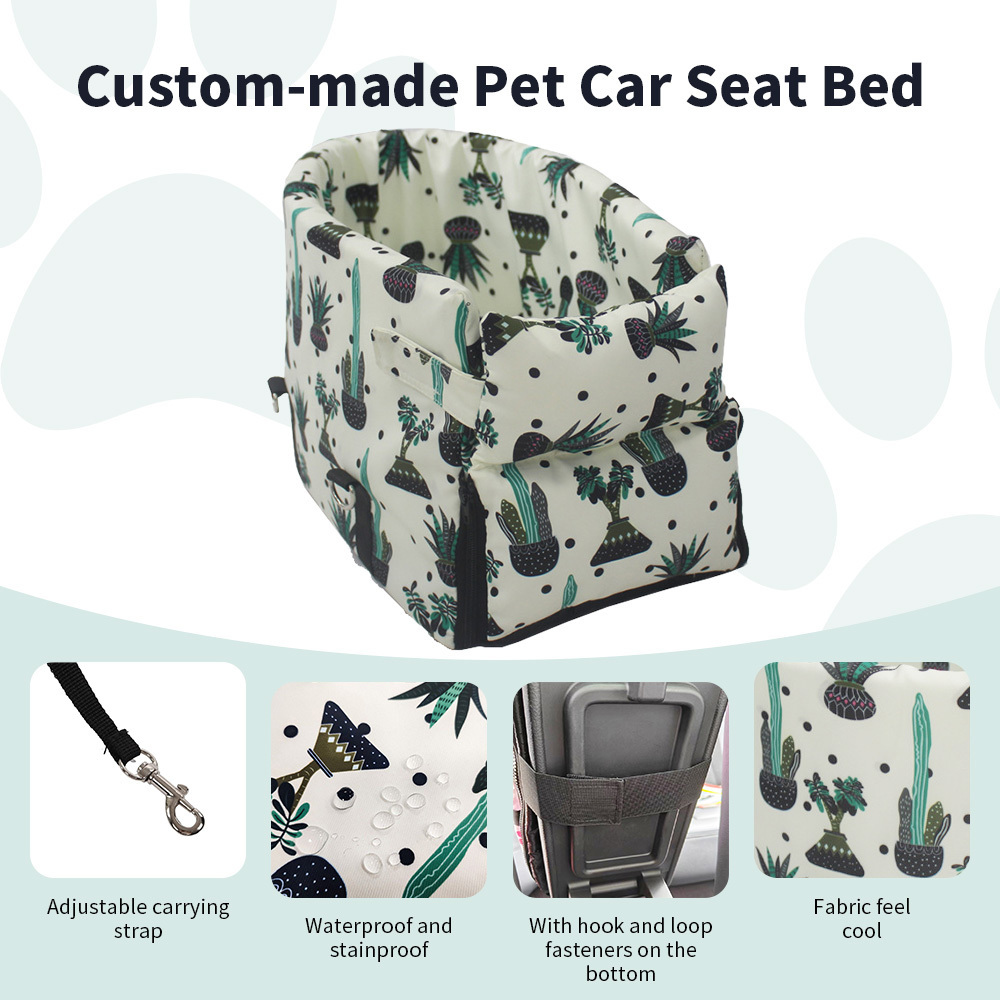 Hot selling portable center console dog car booster seat bed