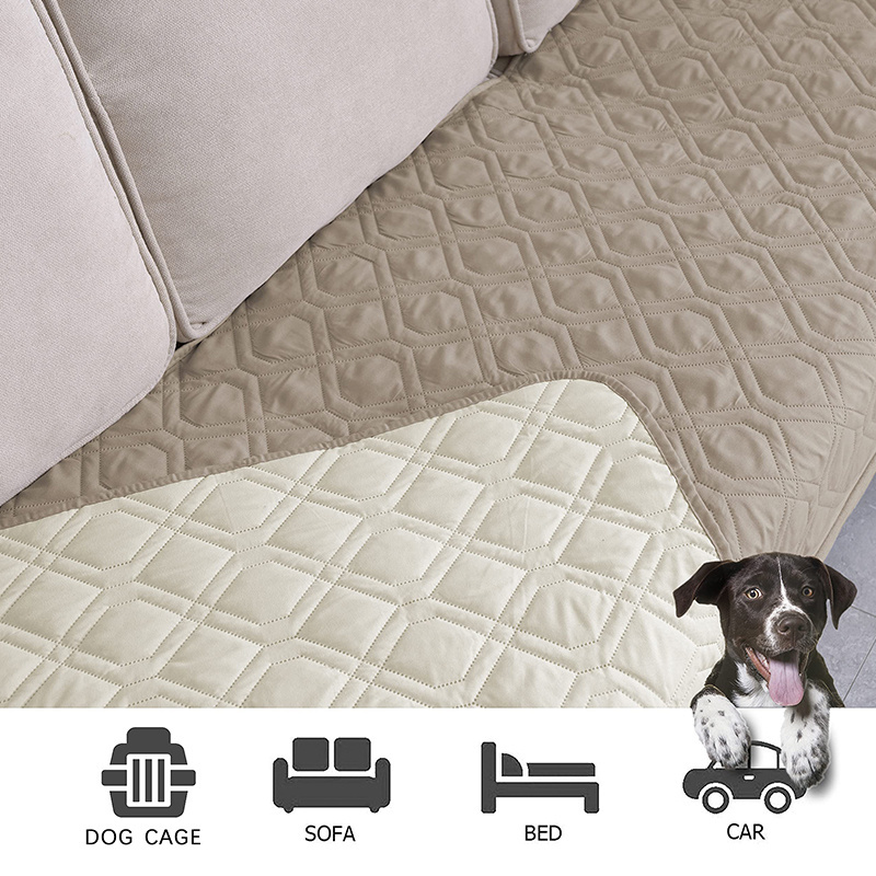 Luxury  Waterproof Quilting Collapsible Pet Mats Blanket Sofa Bed Removable Cover Slipcover Couch Cover for dog pet