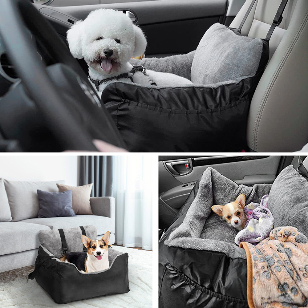 Wholesale washable travel safety luxury portable dog car booster seat bed