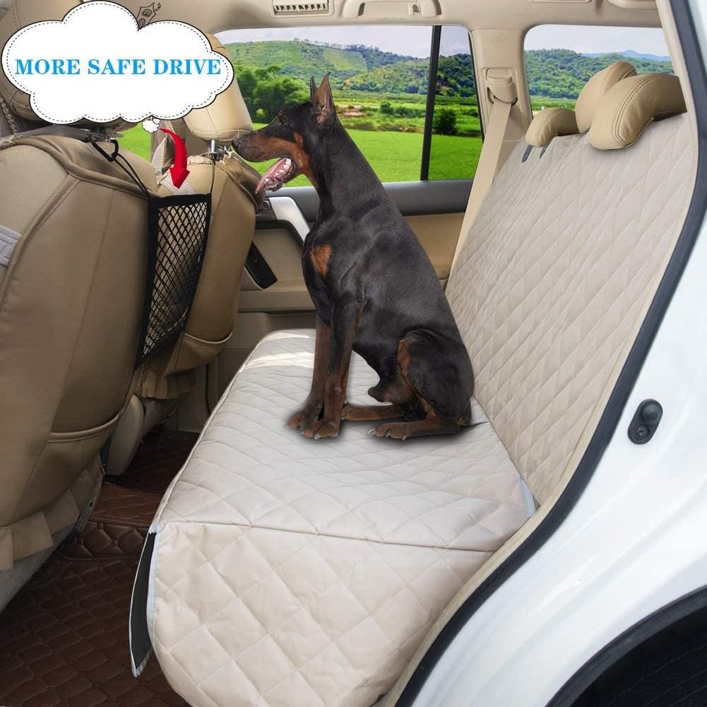 wholesale luxury dog bed large waterproof anxiety black quilted heavy duty dog car seat cover