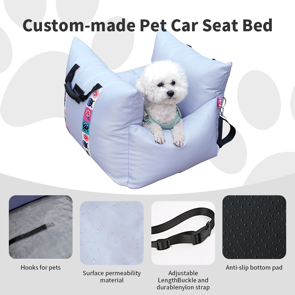 Wholesale customized portable dog car booster seat bed