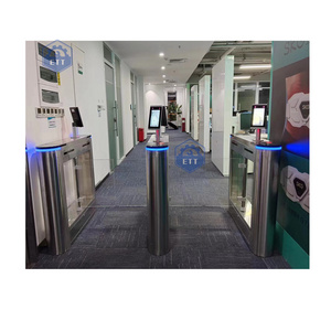 Rfid Swing Gate Barrier Access Control Swing Turnstile With Uhf Reader Optical Swing Turnstile Gate