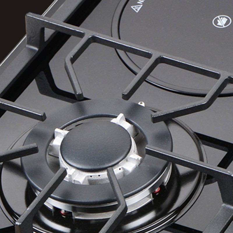 Factory OEM ODM 3 Gas & 1 Electric Gas Cooker 4 Burners Built-In Glass Cooktops LPG/NG Gaz Stove Parts Cook Top Gas Hobs