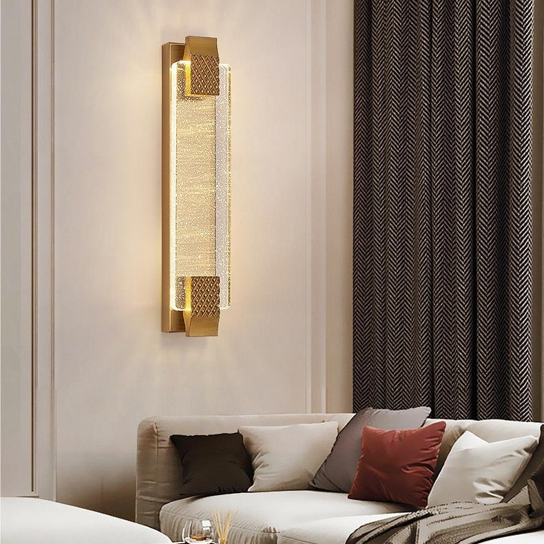 Home Decoration Nordic Modern Gold Luxury Crystal Wall Lamps Sconce Interior Hotel Led Wall Lamps Light