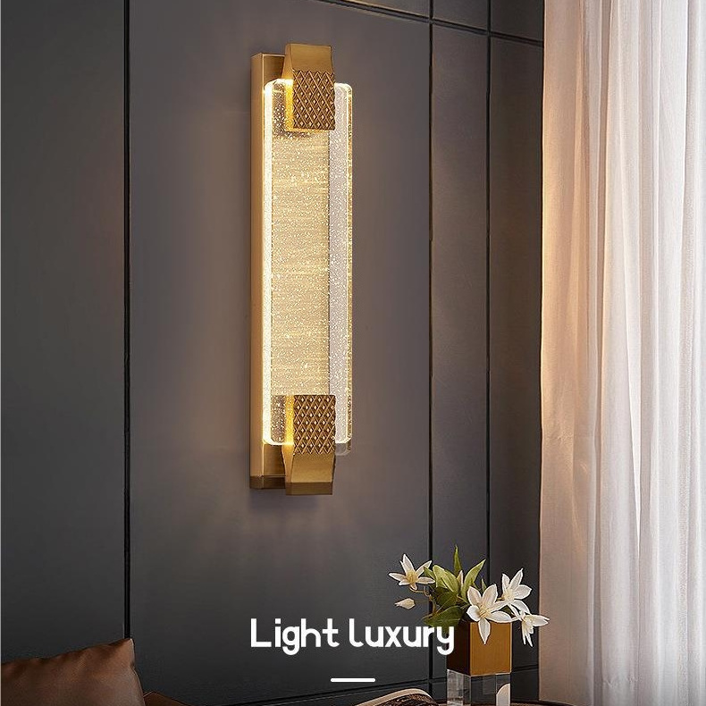 Home Decoration Nordic Modern Gold Luxury Crystal Wall Lamps Sconce Interior Hotel Led Wall Lamps Light