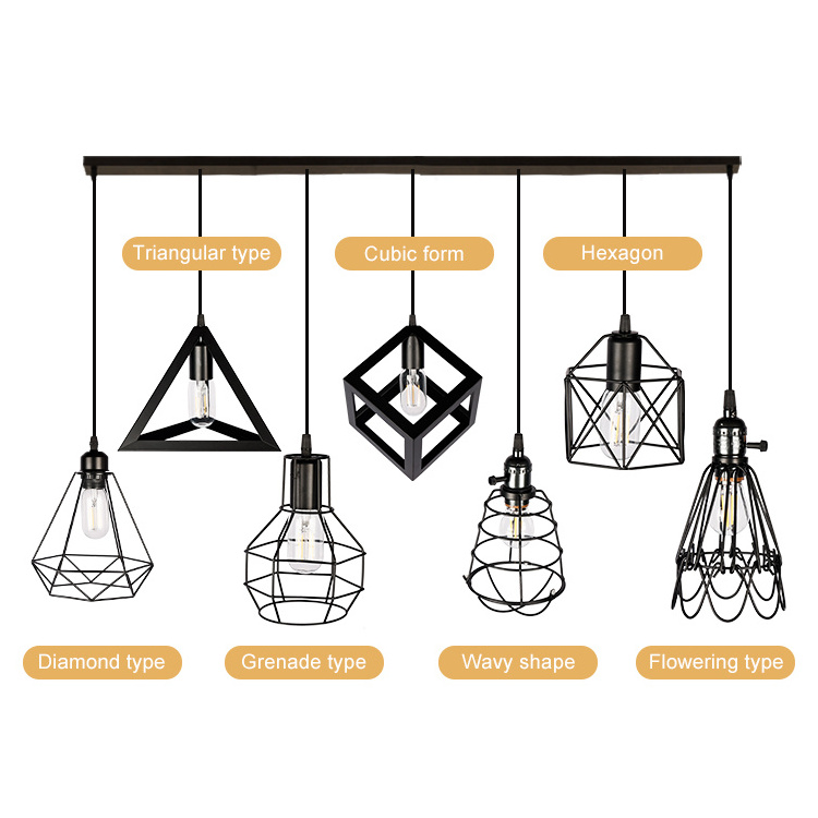 Factory Supply Nordic Rustic Ceiling Lighting Bar Chandelier Pendant Light Kitchen Pendant Lighting For Living Dining Bed Room