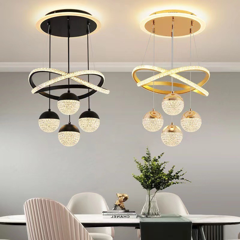 Creative Switch Control Indoor Living Room Ceiling Modern Chandelier Lamp Pendant Lights For Dining Room