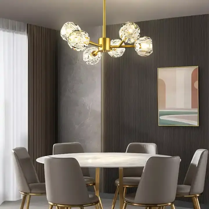 Hotel Crystal Modern Home Pendant Light Lamp Lighting Glass Ball Fixtures Led Chandelier Ceiling Light